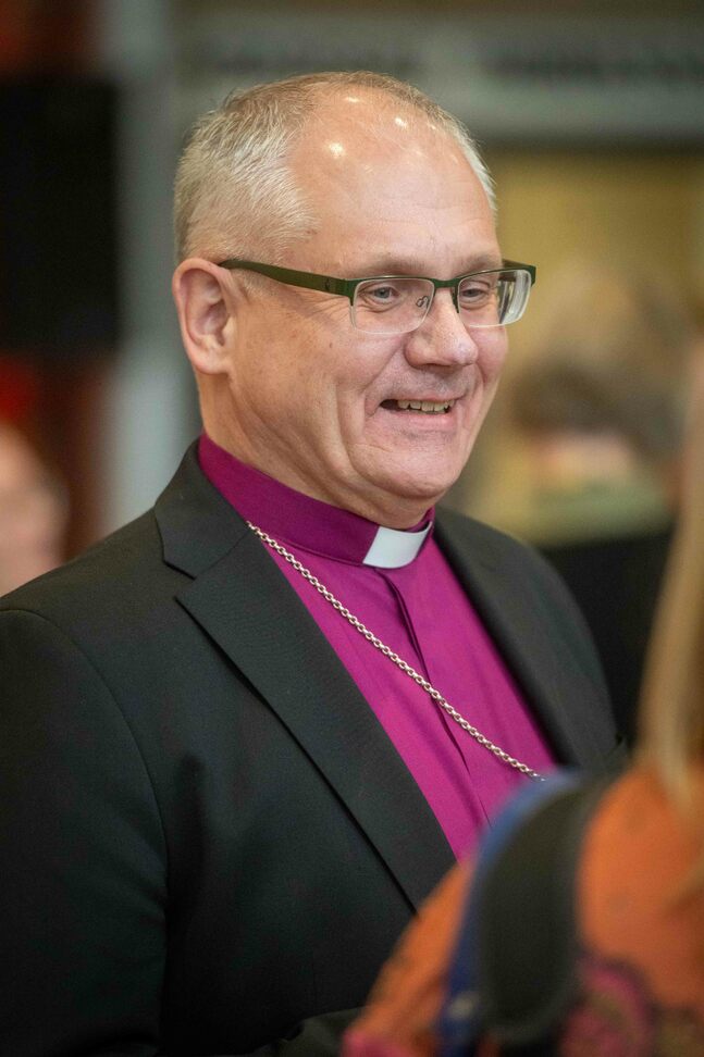 Biskop Bo-Göran Åstrand är tacksam över alla glada besökare.