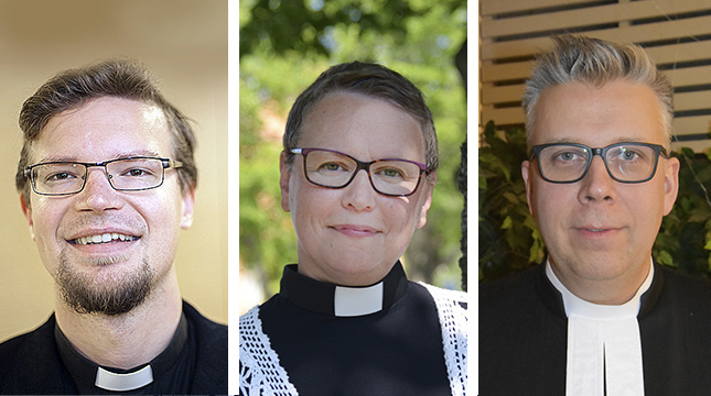 Kyrkoherdarna Daniel Norrback, Camilla Svevar och Mikael Forslund har fått göra om församlingens program på kort varsel.