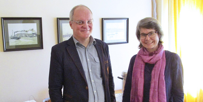 Torsten och Tua Sandell på Elrim-institutet i Istanbul. De återvände till Finland i december 2022.