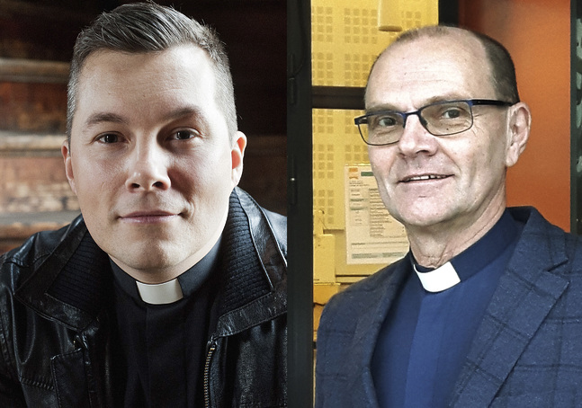 Petrus församlings kyrkoherde Daniel Björk och Pedersöre församlings kyrkoherde Kaj Granlund har båda varit tvungna att pausa mycket av verksamheten i sina församlingar.