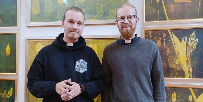 Jimmy Österbacka och Jakob Edman ser fram emot en bibelhelg där de hoppas att människor ska komma i kontakt med sin längtan efter Jesus.