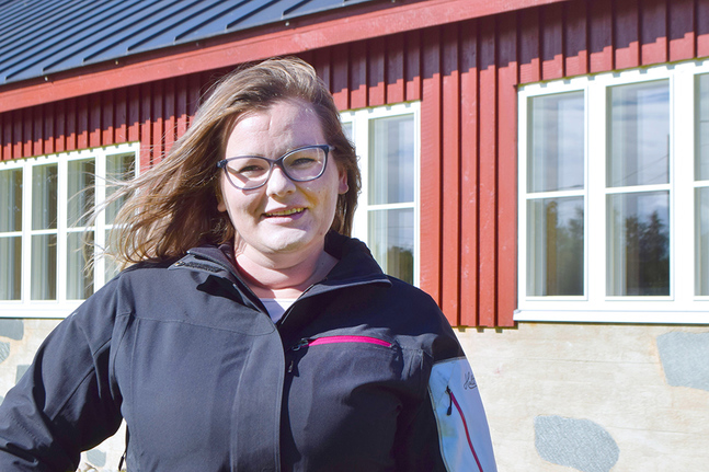 Linda West är vaktmästare
i Bergö församling. Foto: Johanna Granlund