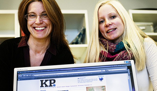 Kyrkpressens nya webbsidor och papperstidningen ska  komplettera varandra ännu bättre än hittills, berättar May Wikström och Christa Mickelsson.