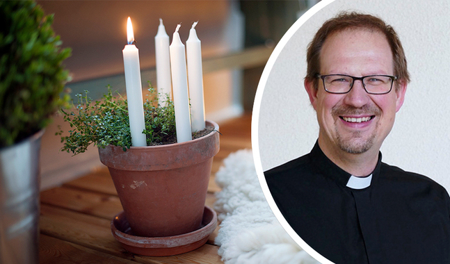 Rune Lindblom är kaplan i Korsholms svenska församling
och gillar att fira jul långt in i januari.